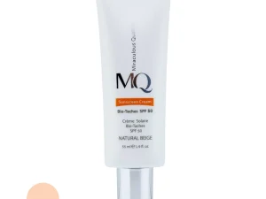 کرم ضد آفتاب ام کیو مدل NATURAL BEIGE BIO TACHES حجم 55 میلی لیتر