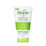 ژل شستشوی مرطوب‌کننده صورت سیمپل مدل Moisturising