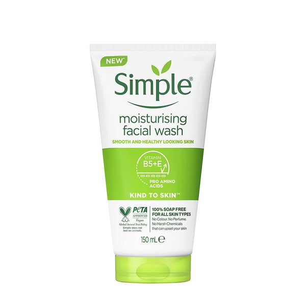 ژل شستشوی مرطوب‌کننده صورت سیمپل مدل Moisturising