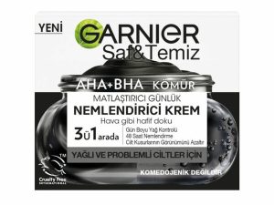 کرم مرطوب کننده گارنیر حاوی عصاره زغال، BHA و AHA مناسب پوست چرب